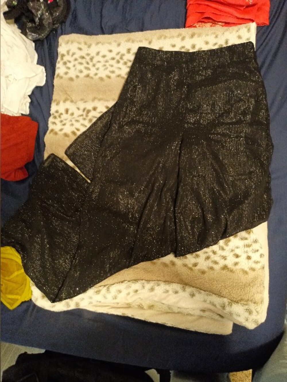 Cute Sparkly Wide Leg High Waist Pants